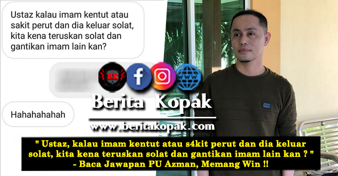 Ustaz, kalau imam terkent0t atau s4kit perut dan dia 