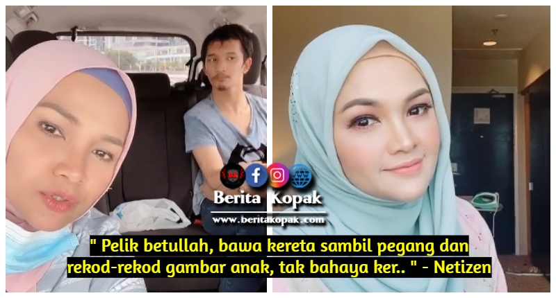 Pel1k betul lah, bawa kereta sambil pegang dan rekod-rekod ...