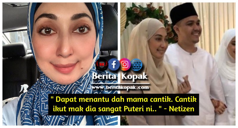 Dapat menantu dah mama cantik. Cantik ikut mak dia sangat Puteri 